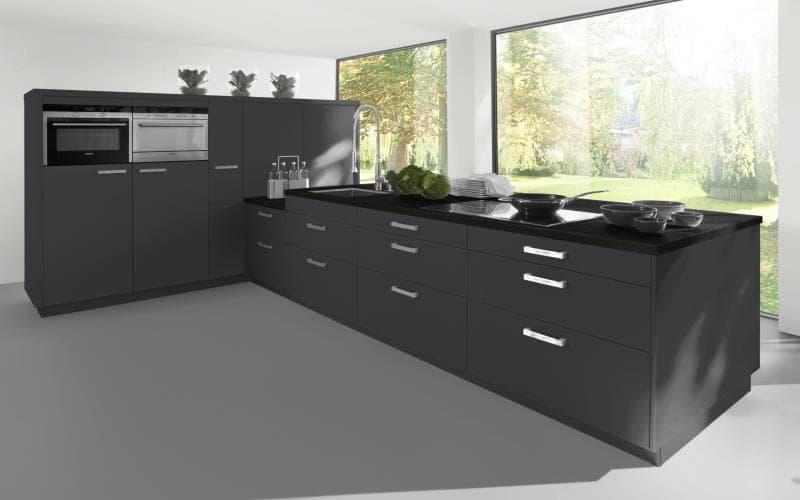 Sorrento Gloss Dark Grey Kitchen